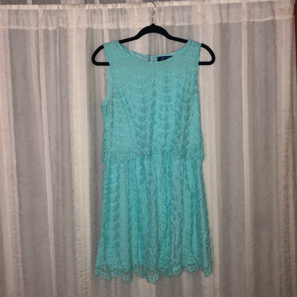 Blue Moon (purchased in francesca’s) dress.